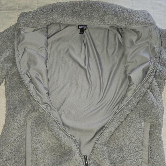 Patagonia Women's Los Gatos Fleece Jacket In Salt Grey Size L - Picture 6 of 12